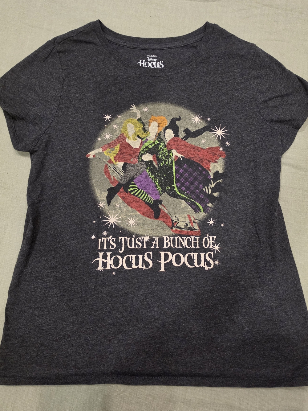 Disney Hocus Pocus Graphic Tee Black Like New